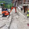 Ruspe a Cancia impegnate nella rimozione dei detriti
