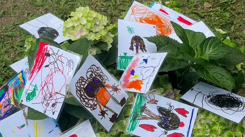 La pianta con i disegni per Afra Dilshad Okyere