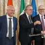 Oscar De Bona presidente di Unaie durante un suo intervento a Roma