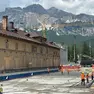 Il cantiere dell'ex stazione ferroviaria di Cortina tra le opere di Milano Cortina 2026