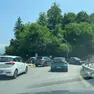 La rotatoria tra via Prade e via Feltre