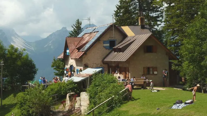 Il rifugio San Marco, dove sono state accompagnate le escursioniste texane