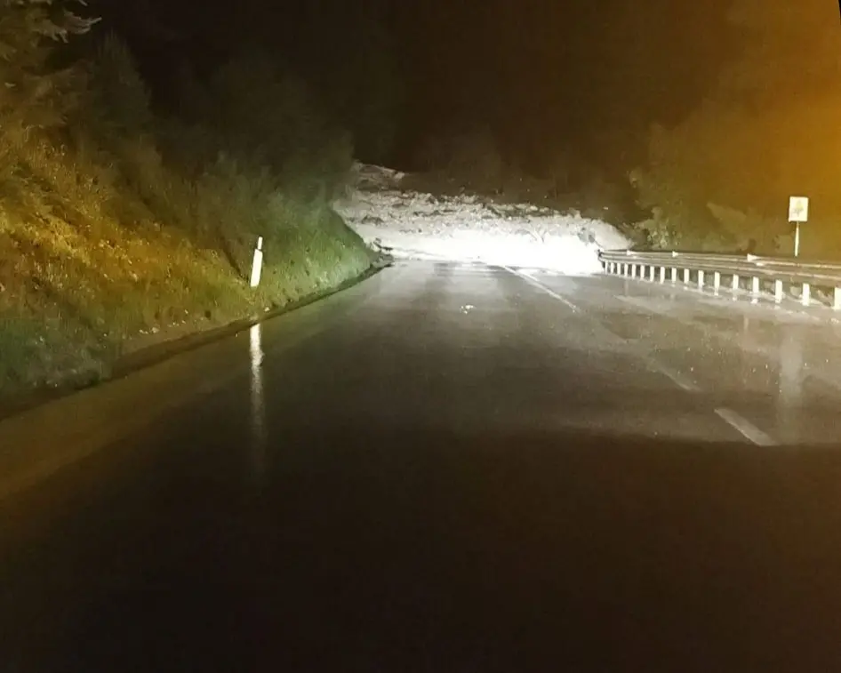 La frana sull'Alemagna