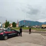 Un posto di controllo dei carabinieri di Feltre al Pasquer
