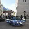 La pattuglia della polizia in corso Italia