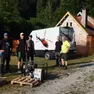 I responsabili del Cai al rifugio Pian de Fontana