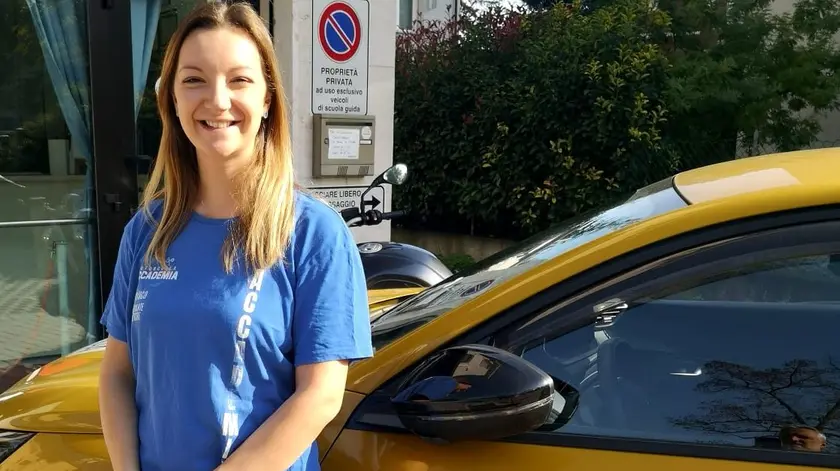 Giulia Zanella, 25 anni, istruttrice di scuola guida