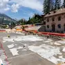 Il cantiere della stazione di Cortina