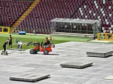 Allo stadio Rocco fervono i preparativi (Lasorte)