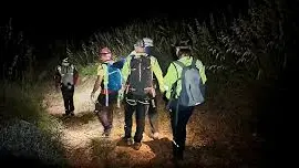 Un intervento notturno del Soccorso alpino