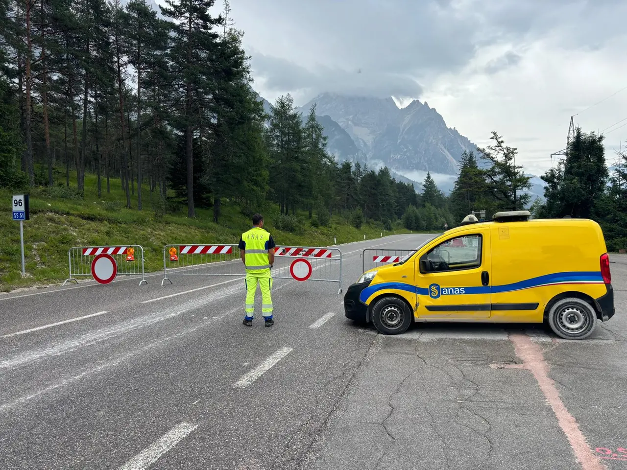 Lo sbarramento sull'Alemagna venedno da Cortina