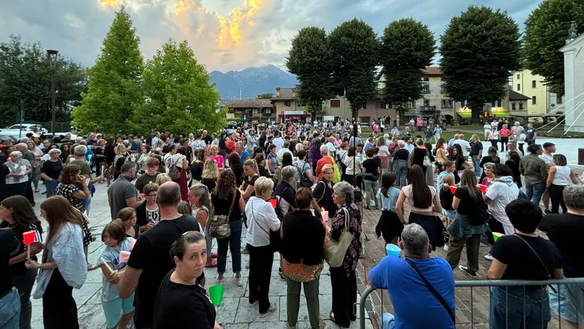 La fiaccolata per Gaia De Gol