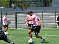 Il nuovo innesto Eljon Toci durante l'allenamento