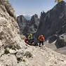 L'intervento di Soccorso alpino e Suem sul Mulaz