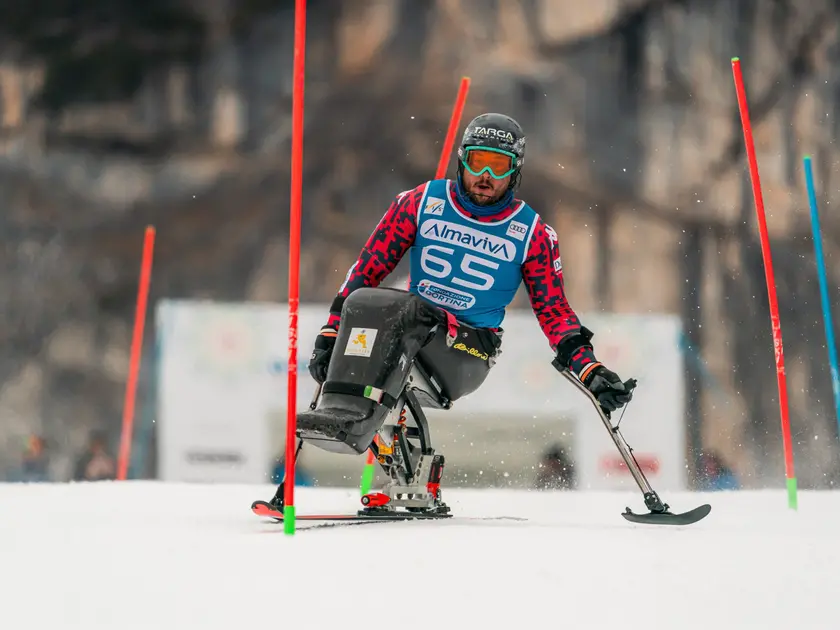René De Silvestro, sciatore paralimpico di San Vito di Cadore