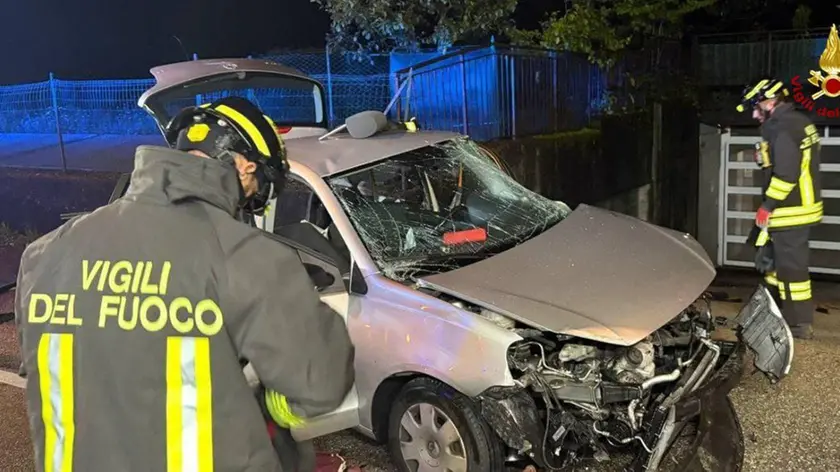La foto dell'incidente che ha coinvolto una donna