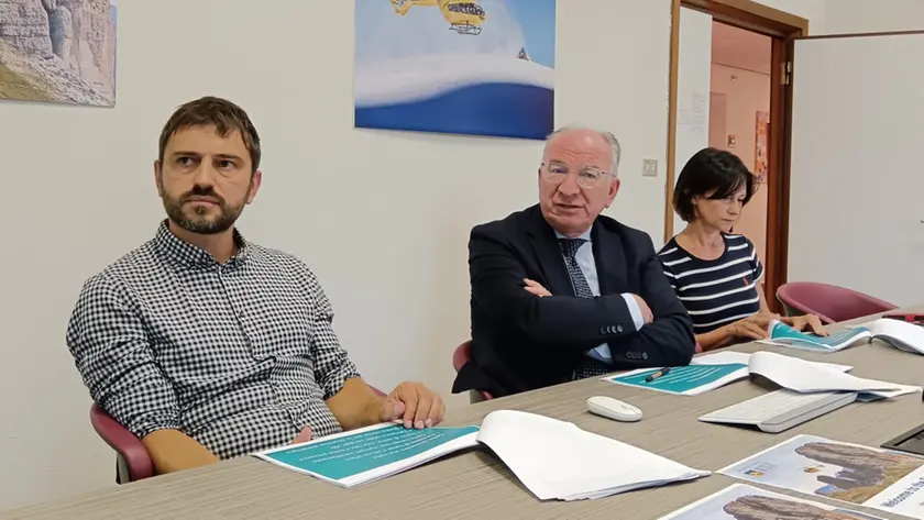 Da sinistra Enrico Francione, Giuseppe Dal Ben, Francesca De Biasi