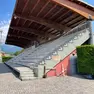 La tribuna dello stadio Zugni Tauro di Feltre