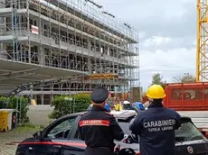 I carabinieri del Nil durante il controllo di un cantiere