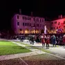 Uno dei tiri della gara con l'arco