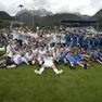 Foto di gruppo per i due Taibon che hanno trionfato al Torneo agordino