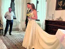 Nadiia e Grygoriy, 27enni ucraini durante la cerimonia