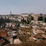 Una veduta aerea del centro di Belluno