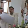 Don Fabio Fiori durante una celebrazione