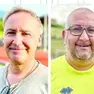 L'ex presidente Mauro Torta e l'allenatore Alessandro De Battista