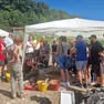 Visitatori al sito archeologico di San Donato di Lamon