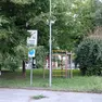 Il parco di via Soldati dove mercoledì sera è avvenuta l’aggressione