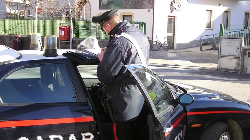 I carabinieri di Feltre durante un pattugliamento
