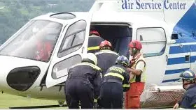 L'elicottero della Protezione civile regionale