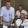 Franco Roccon e il sindaco Oscar De Pellegrin