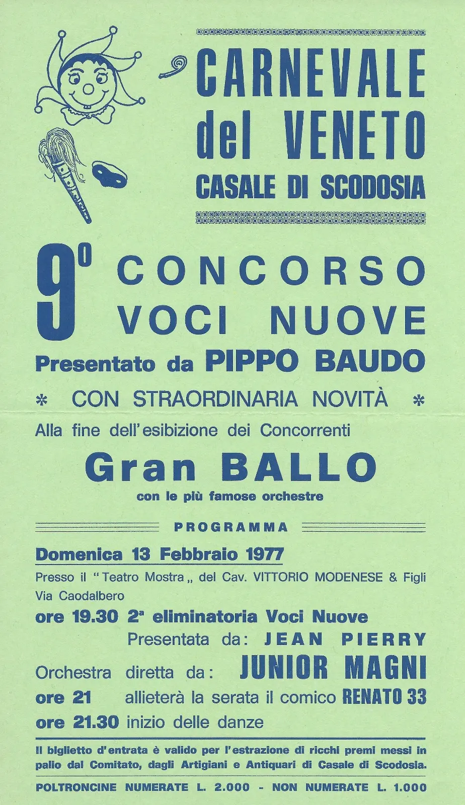 Il volantino della festa