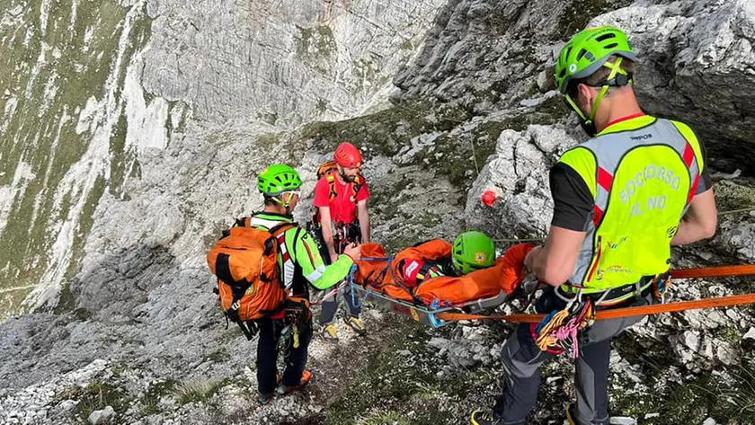 Un intervento del Soccorso alpino