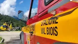 La squadra del Soccorso alpino della Val Biois