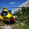 Un intervento di soccorso alpino ed elicottero del Suem