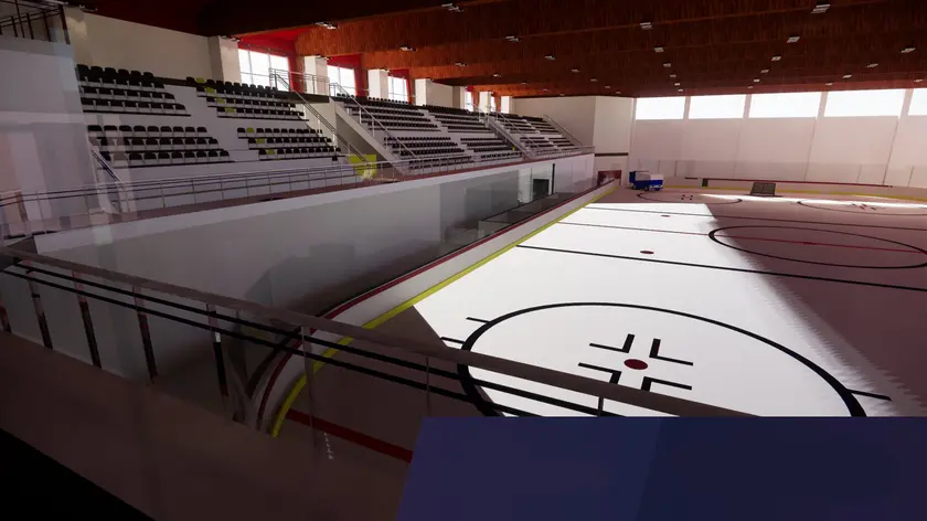 Il futuro stadio del ghiaccio di Belluno