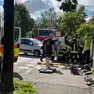 L'auto ribaltata a Cavarzano