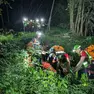 Un intervento notturno del Soccorso alpino