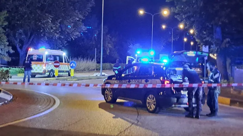 Il luogo dell'incidente. Foto Bortoluzzi