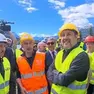 Salvini ai cantieri dei Giochi di Cortina