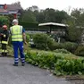 I vigili del fuoco sul luogo della fuga di gas