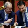 Roberto Calderoli e Matteo Salvini