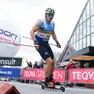 Elia Barp, qui in azione sugli skiroll