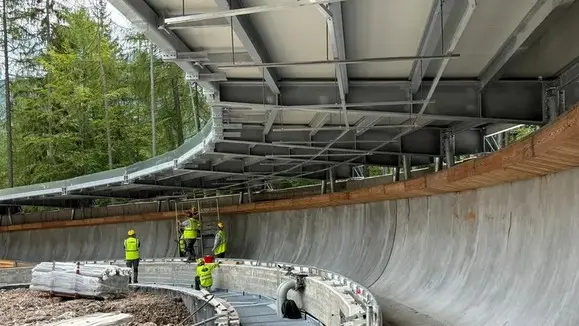 La pista da bob di Cortina