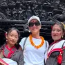 Alessia Fincato durante il suo viaggio in Nepal