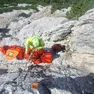 Il salvataggio di stamattina sul Sass de Stria