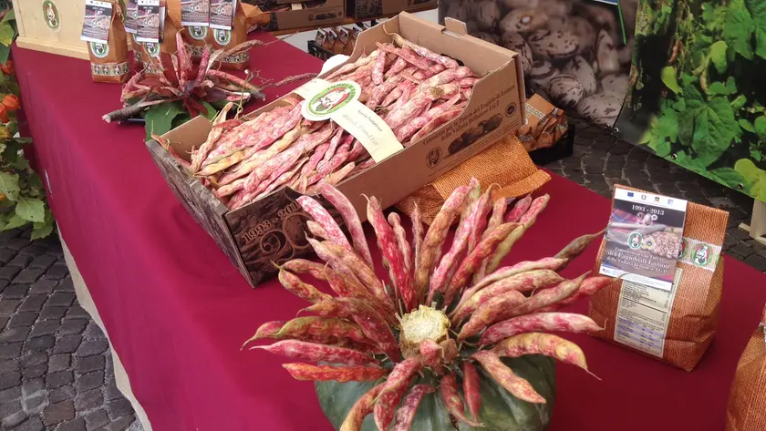 Uno stand alla festa del fagiolo qualche anno fa